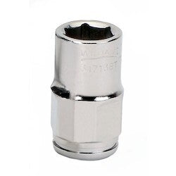 Williams JHW31710BT | 3/8 Drive Bolt Thru Socket, High Polished Chrome Finish, 6 Point, 10 mm