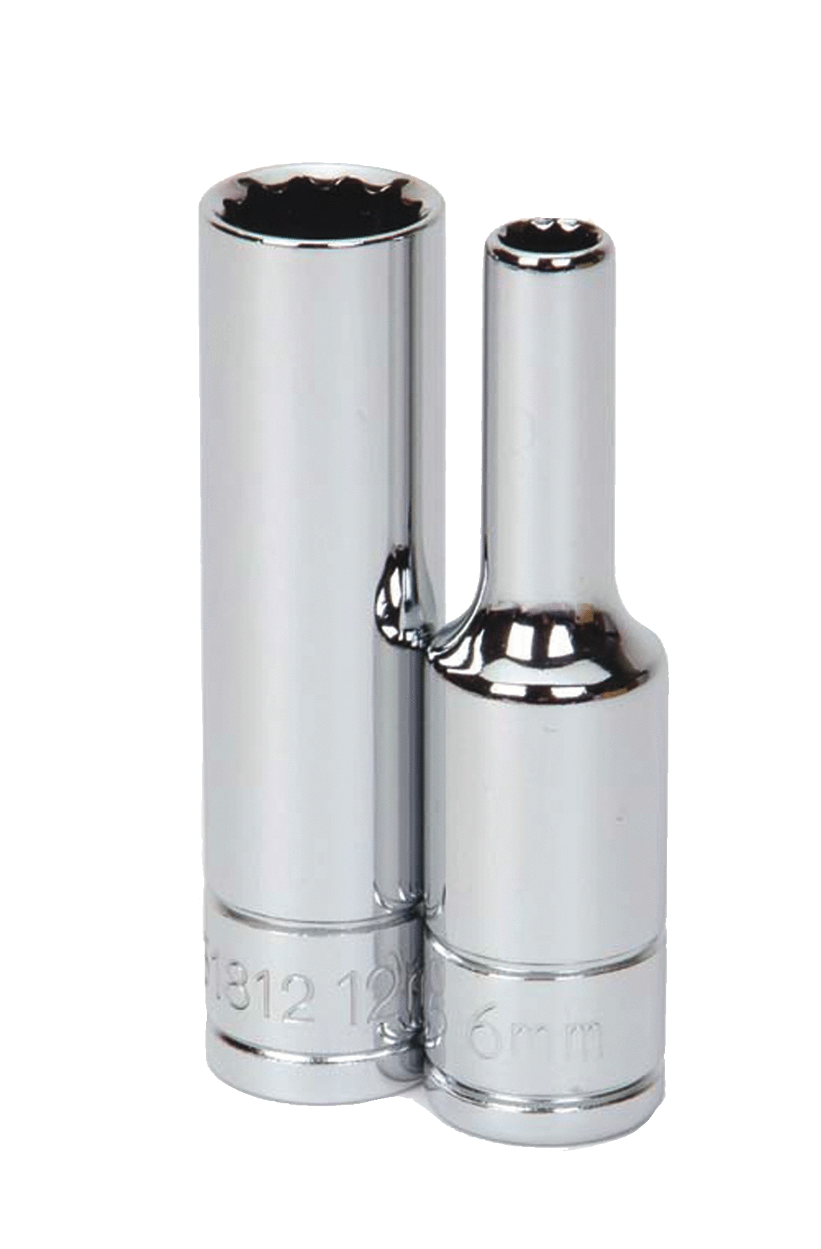 Williams JHW31808 | 3/8 Drive 8 mm Deep 12 Point Socket, High Polished Chrome Finish,