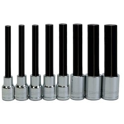 Williams JHW32955 | 1/2" Drive Hex Long Bit Socket Set 8 Piece