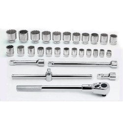 Williams JHW33912 | 30 Piece 3/4 Drive mm Socket & Drive Tool with Box Set