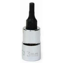 Williams JHW35073 | 1/4 Drive Hex Bit Socket, High Polished Chrome Finish, 6 mm