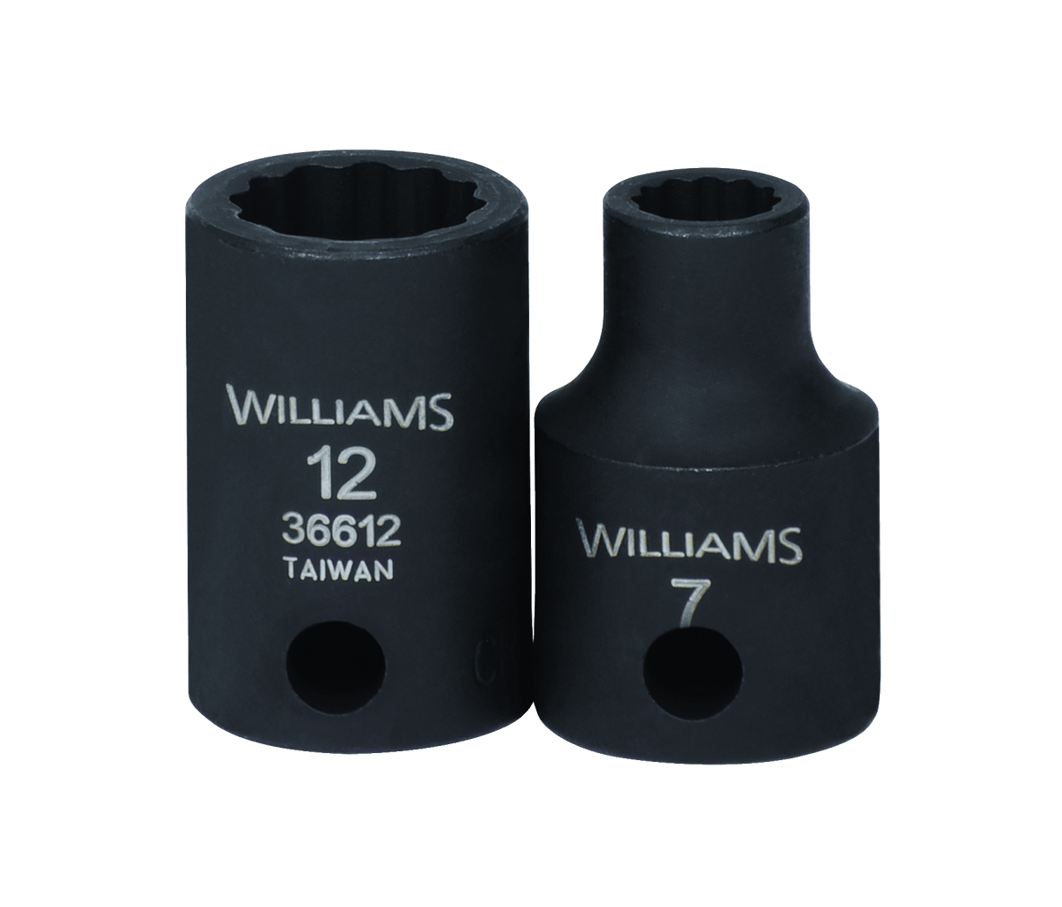 Williams JHW36611 | 3/8 Drive 11 mm Shallow Impact Socket 12 Point, Black Industrial Finish