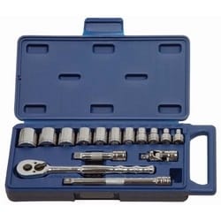 Williams JHW50663 | 15 Piece 3/8 Drive Socket and Drive Tool Set, 6 Point Compact Case, SAE