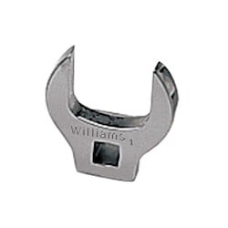 Williams JHWBCO28 | 3/8 Drive 7/8" Open End Crowfoot Wrench, Satin Chrome Finish