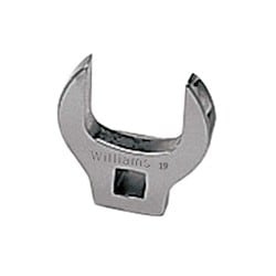Williams JHWBCOM15 | 3/8 Drive 15 mm Open End Crowfoot Wrench, Satin Chrome Finish