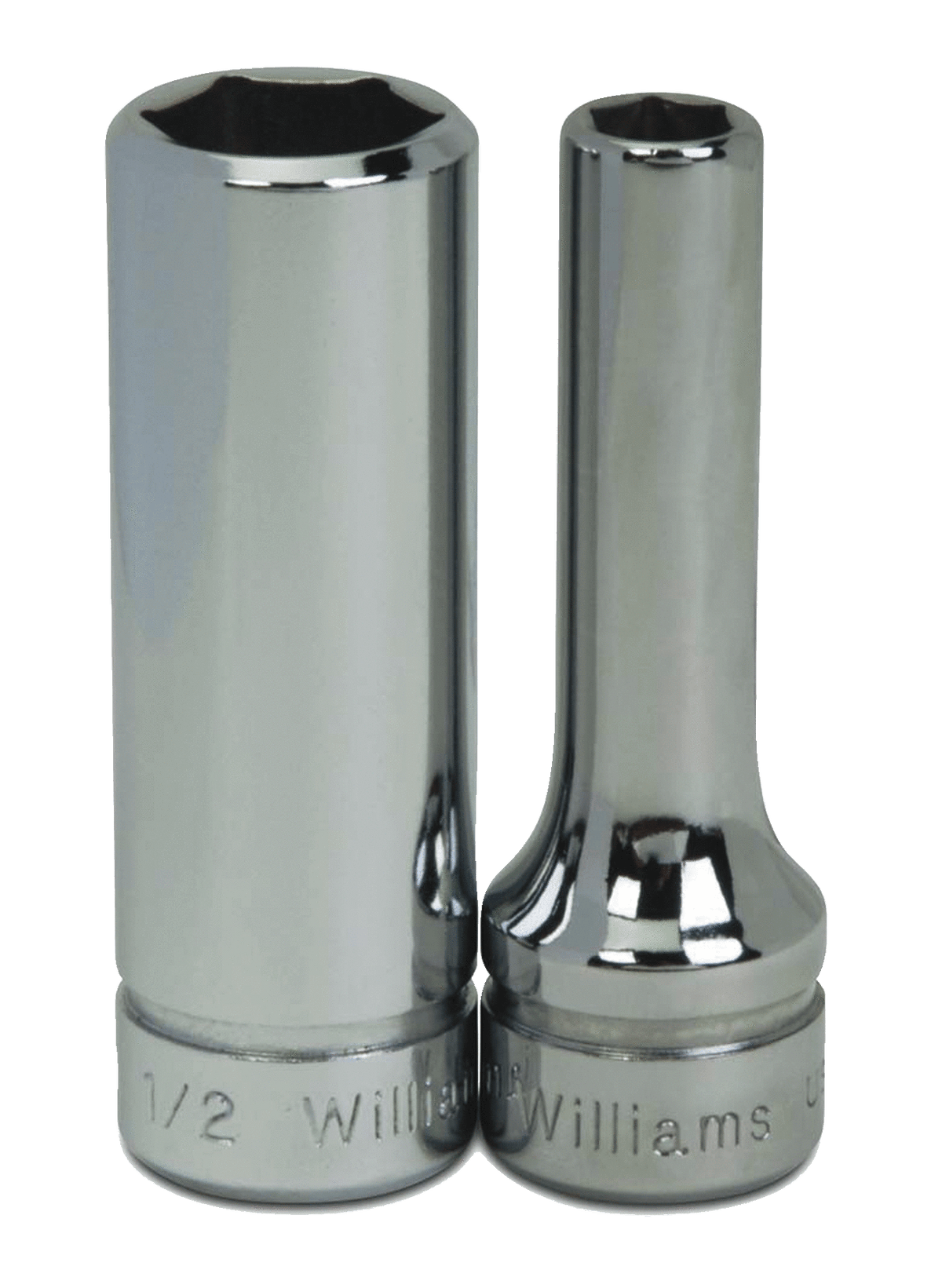 Williams JHWBMD-623 | 3/8 Drive Deep Socket, High Polished Chrome Finish, 6 Point, 23 mm