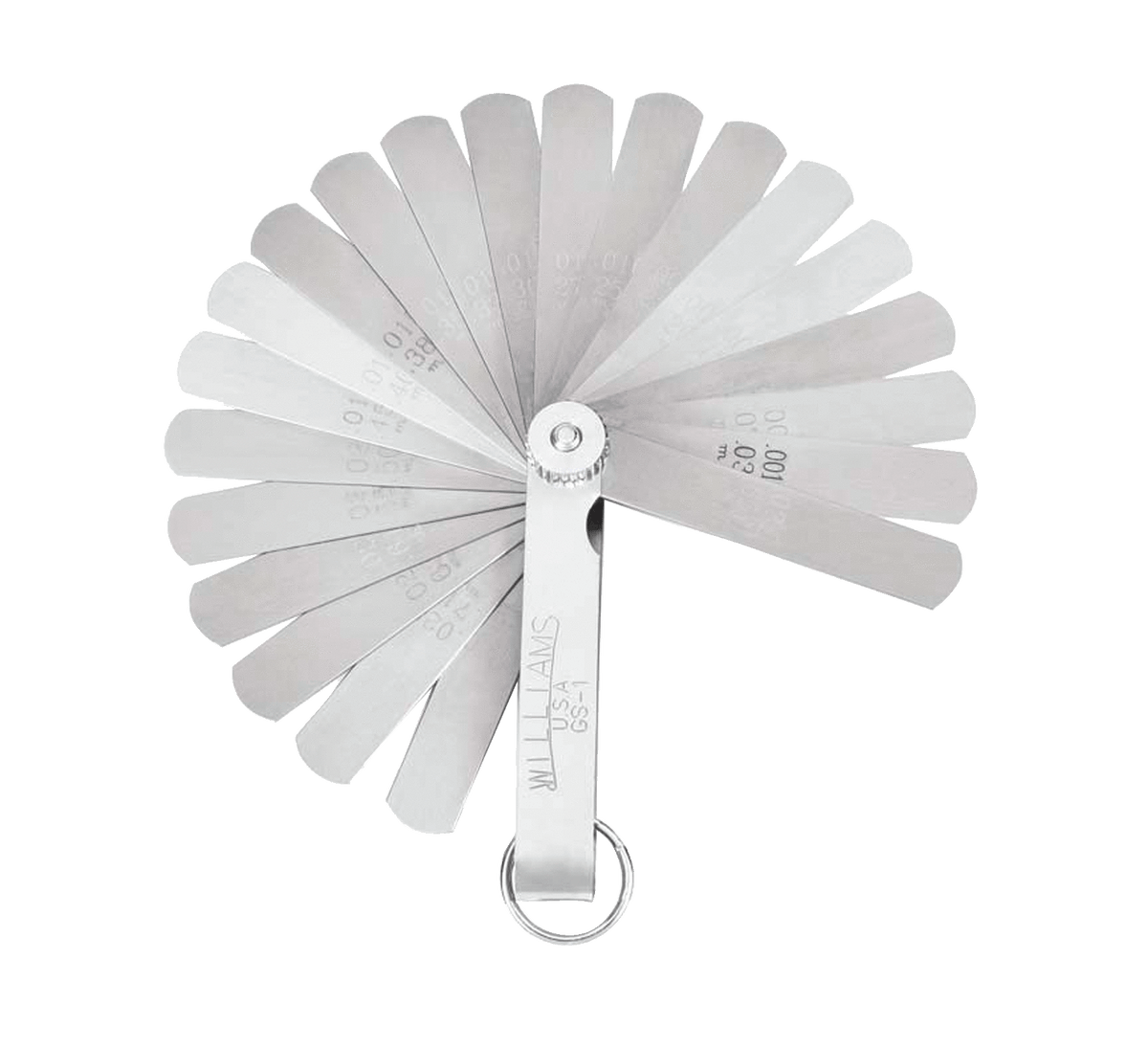 Williams JHWGS-1-TH | Master Feeler Gauge Set With Safety Ring