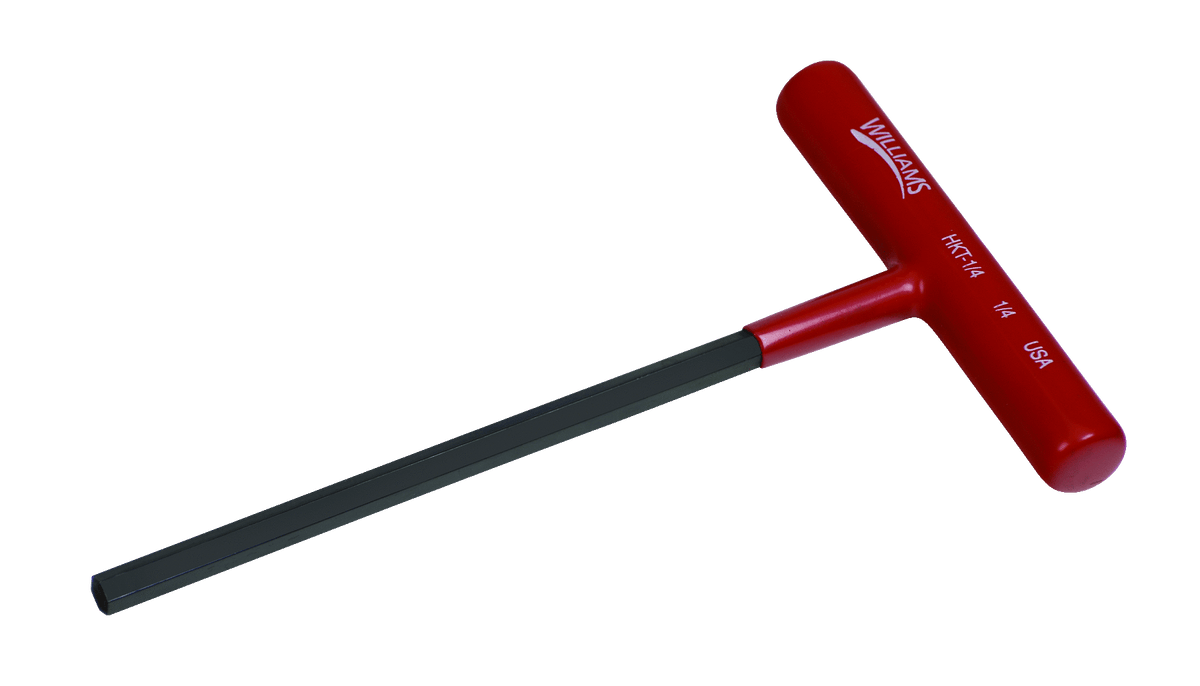 Williams JHWHKT-9/64 | 9/64" X 6", T-Handle Hex Drive, Cushion Grip Handle