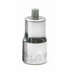 Williams JHWMA-5SA | 1/4 Drive Stubby Hex Bit Socket, High Polished Chrome Finish, 5/32, Two Piece design