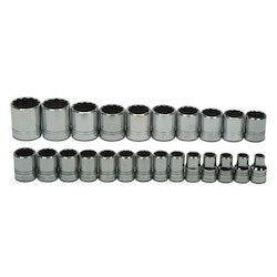 Williams JHWMSS-24RC | 1/2 Drive Shallow Socket Set, 12 Point, 24 Piece