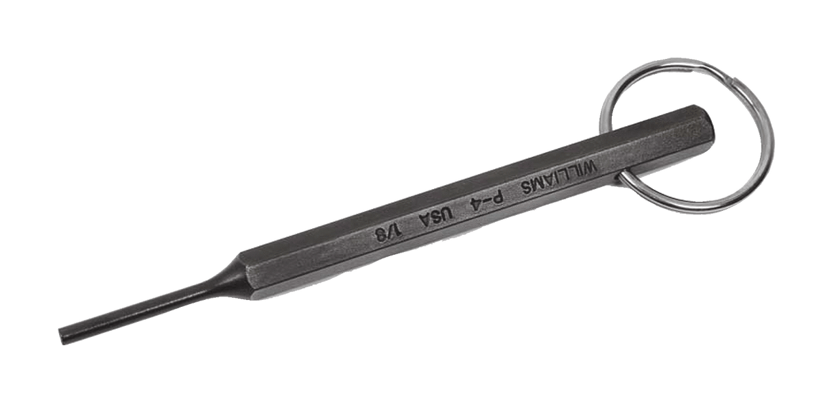 Williams JHWP-8-TH | Tools@Height, Pin Punch 1/4 Point 5-3/4 With Safety Ring