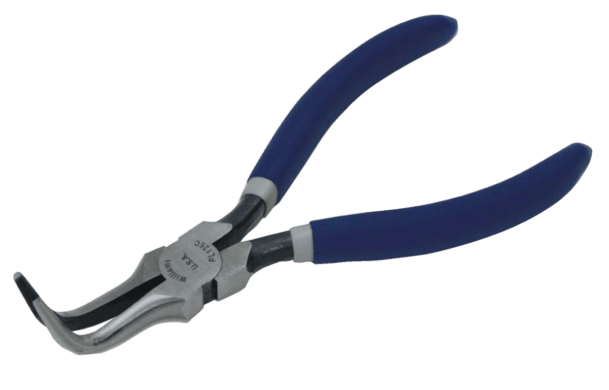 Williams JHWPL-126C | Curved Chain Nose Pliers,6-1/4