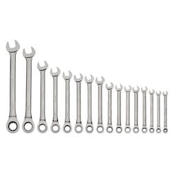 Williams JHWS-1122NRC | 16 Piece Combination Ratcheting Wrench Set 1/4 to 1-1/4