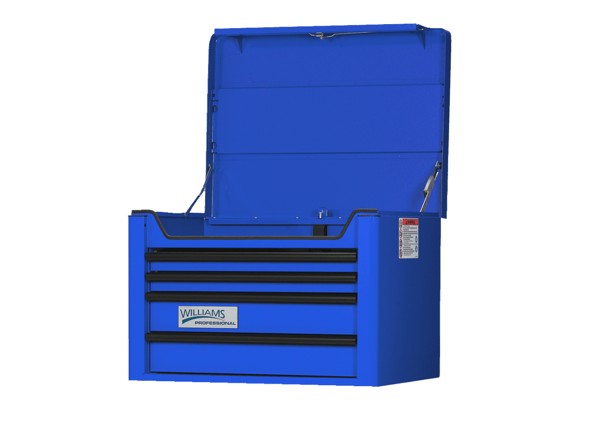 Williams JHWW26TC4BL | 26" Wide x 20" Deep 4-Drawer Top Chest, Professional Series, Blue