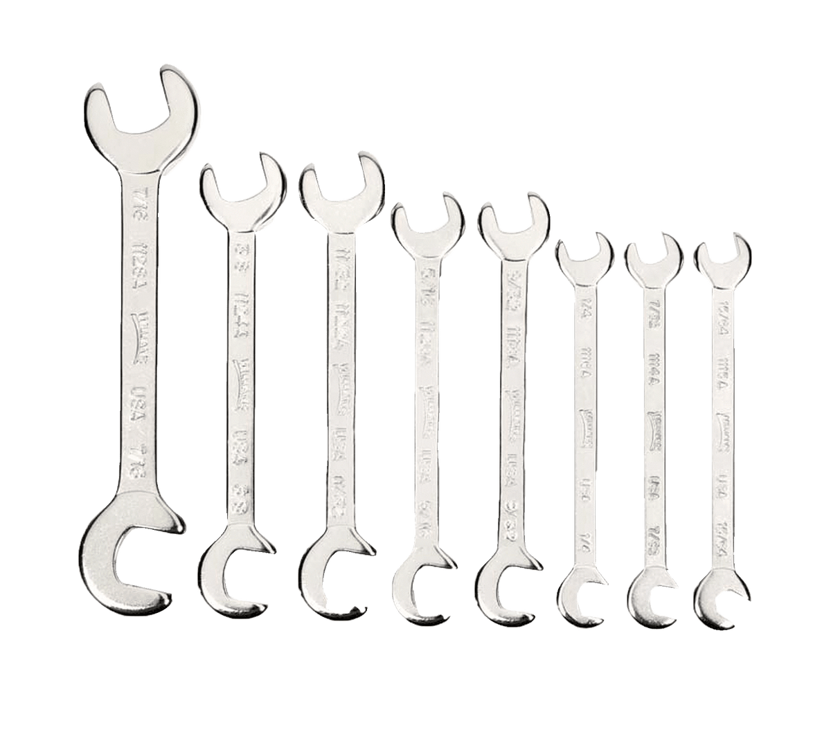 Williams JHW1115A | Miniature 15 Degree x 80 Degree Double Head Open End Wrench 15/64"