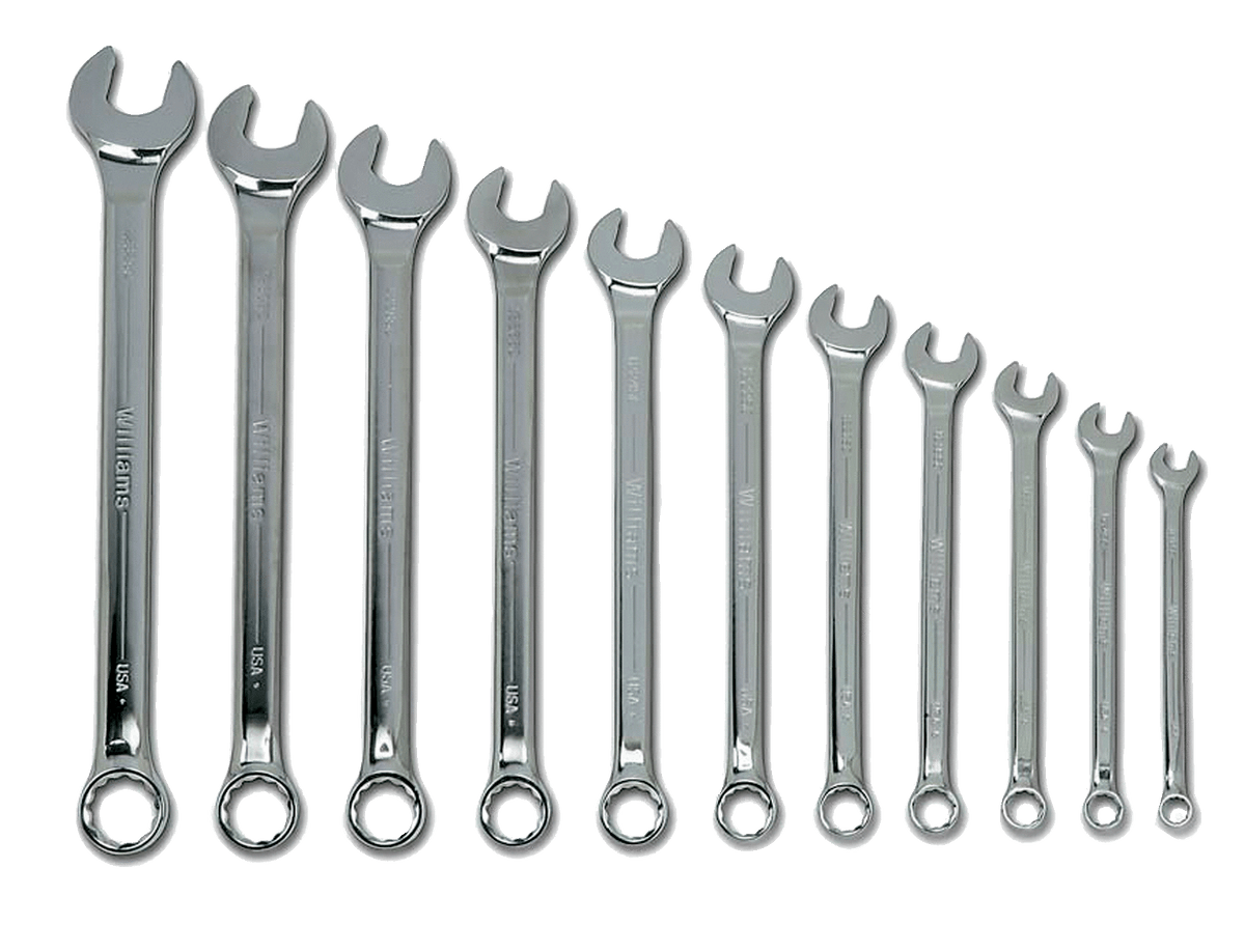 Williams JHWWS-1176 | Supercombo Combination Wrench Set Satin, SAE, 16 Piece