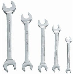 Williams JHWWS-1705A | Chrome Satin Finish Open End Wrench Set 5 Piece