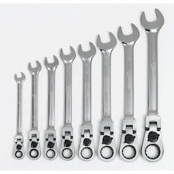 Williams JHWWS1168RCF | 8 Piece Flex Head Reversible Ratcheting Combination Wrench 12 Point