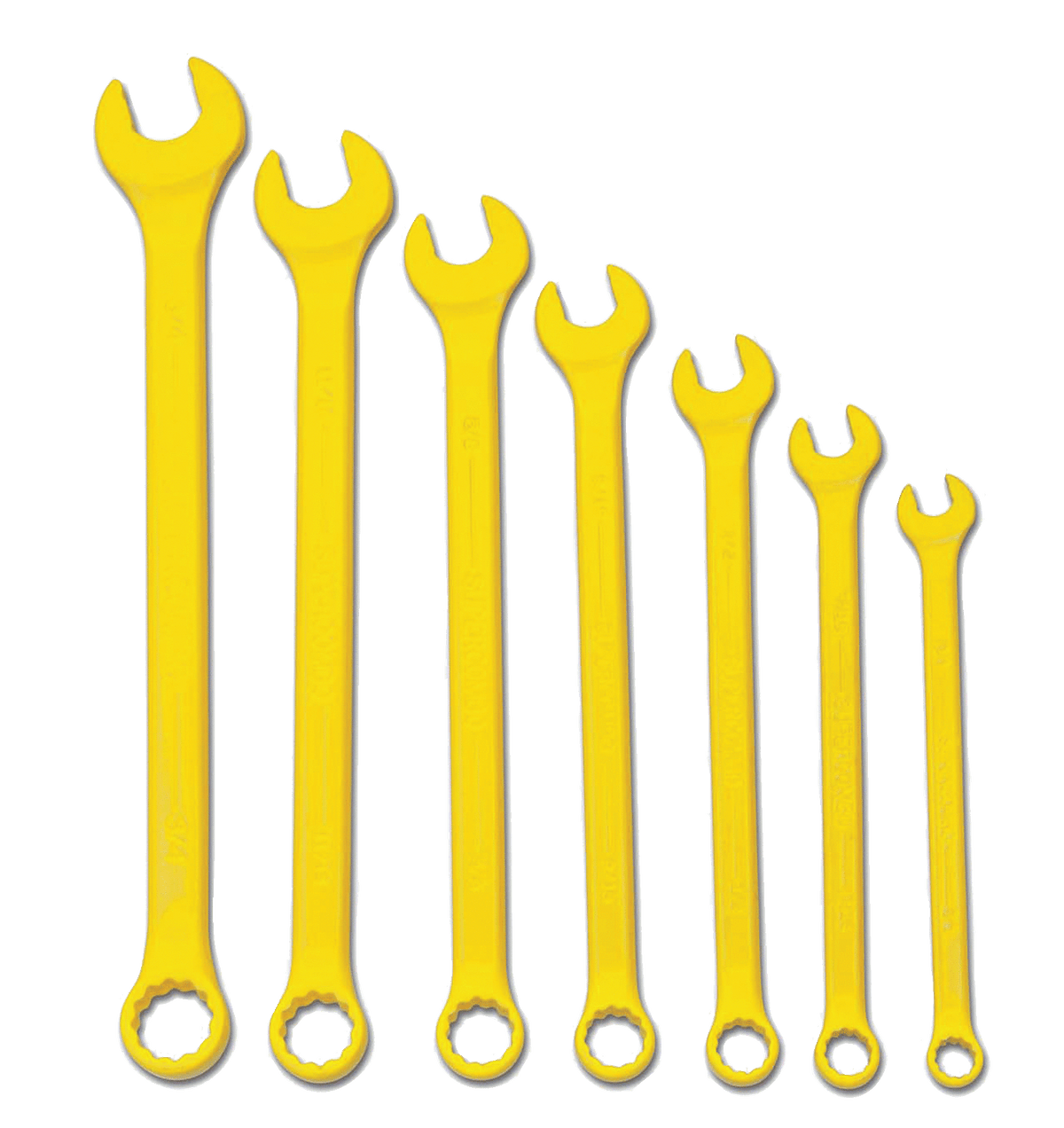 Williams JHWWS1170YSC | Supercombo Combination Wrench Set, High Visibility Yellow 7 Piece