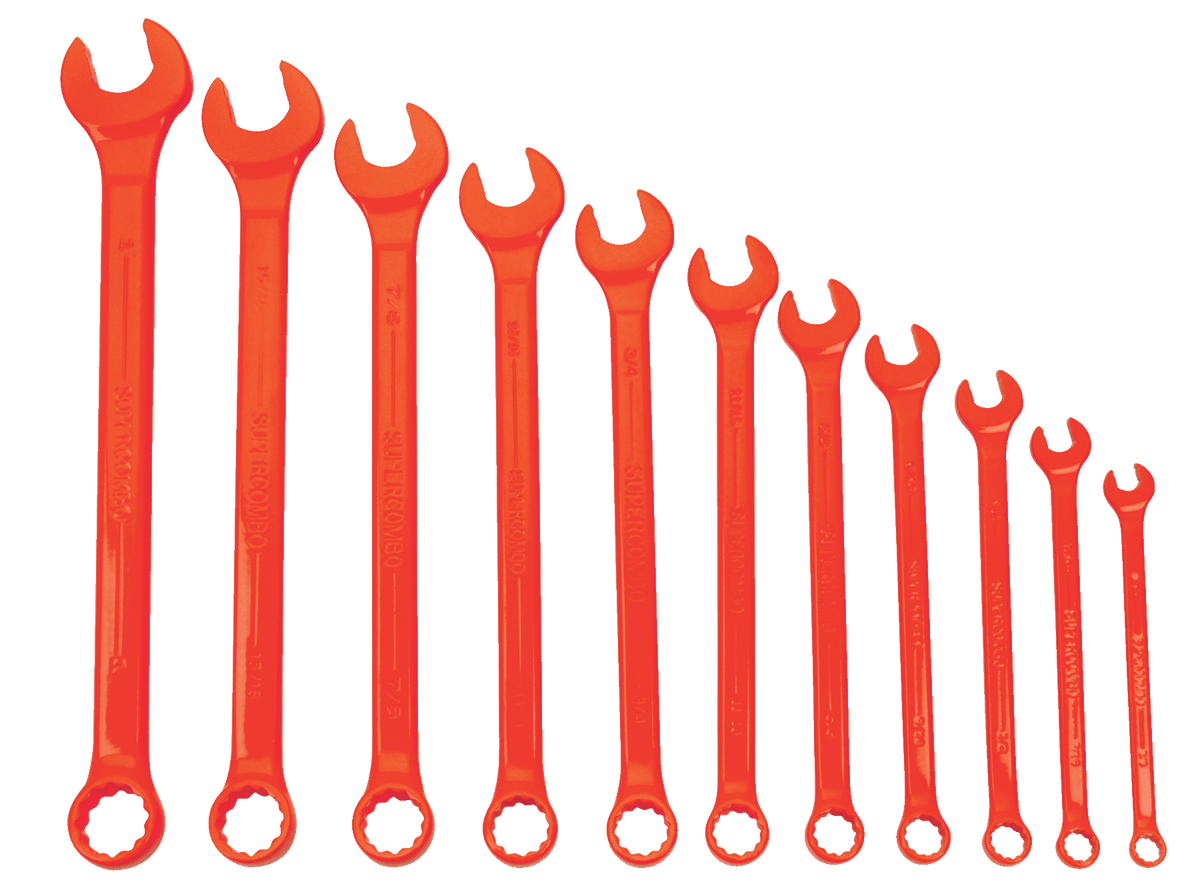 Williams JHWWS1171RSC | Supercombo Combination Wrench Set, High Visibility Red 11 Piece