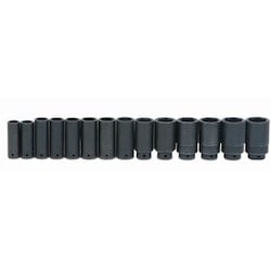 Williams JHWWS1414RC | 1/2" Drive Deep Impact Socket 6-Point Set 14 Pcs