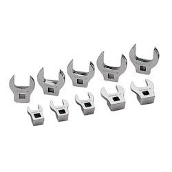Williams JHWWSBCOM-10 | 3/8 Drive Crowfoot Wrench Set , Open End, Metric, 10 Pieces