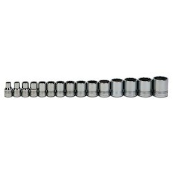 Williams JHWWSS-15RC | 15 Piece 1/2" Drive Shallow 12 Point Socket Set