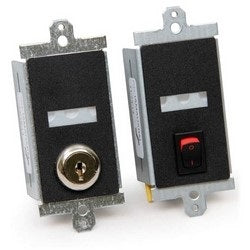 Space Age Electronics IAMAUXRS | Auxiliary Switch, Rocker, Momentary Pigtail, 3 Ampere At 24 Volt Ac/Dc, With Legend Slip Sheet/Mounting Hardware