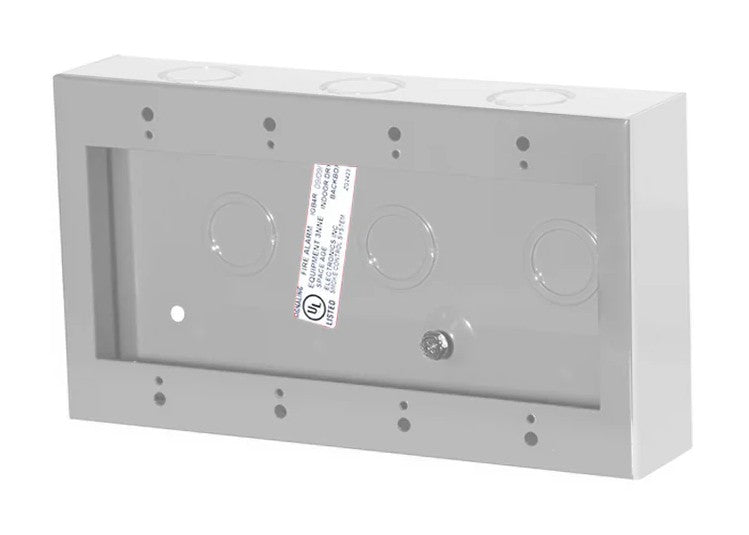 Space Age Electronics IGB4W | IGB Backbox 4 Gang White Surface 4-5/8x8-1/4x1-3/4dp