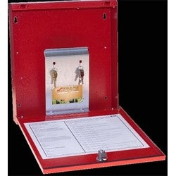 Space Age Electronics SSU00685 | Fire Alarm Documents Box, Red