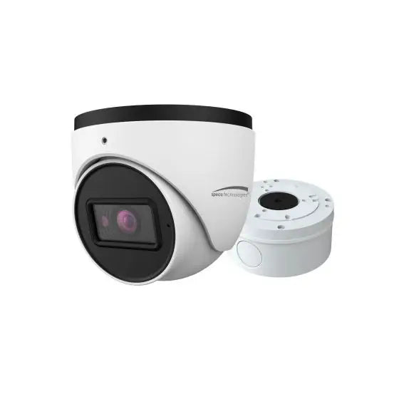 Speco Technologies 02VT1N | 2MP IP Turret Camera, NDAA Compliant 2.8mm Fixed Lens, White Housing