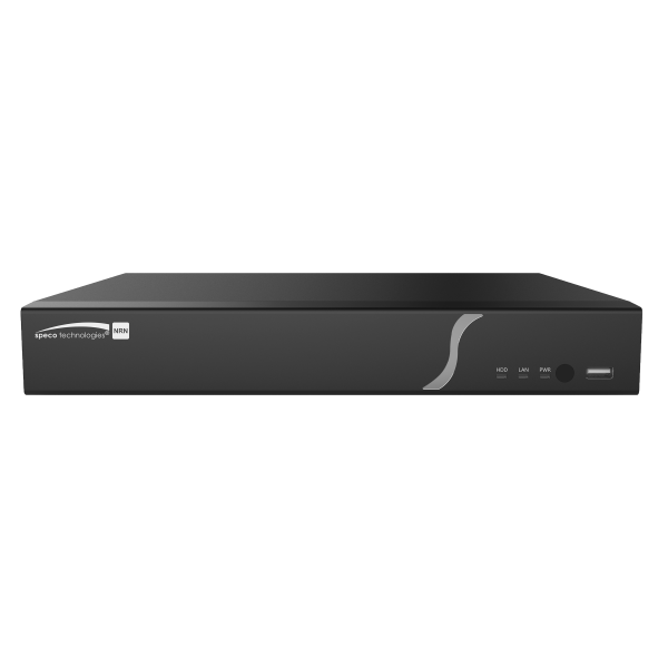 Speco Technologies N8NRN8TB | 8 Channel 4K H.265 NDAA Compliant NVR with Smart Analytics and 8 Built-in PoE+ Ports, 2-16TB Storage