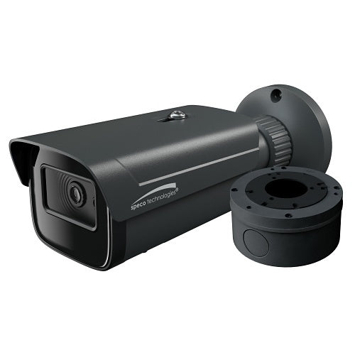 Speco Technologies O4FB2 | 4MP Flexible Intensifier IP Bullet Camera with Advanced Analytics, NDAA 2.8mm Fixed Lens, Dark Gray Housing