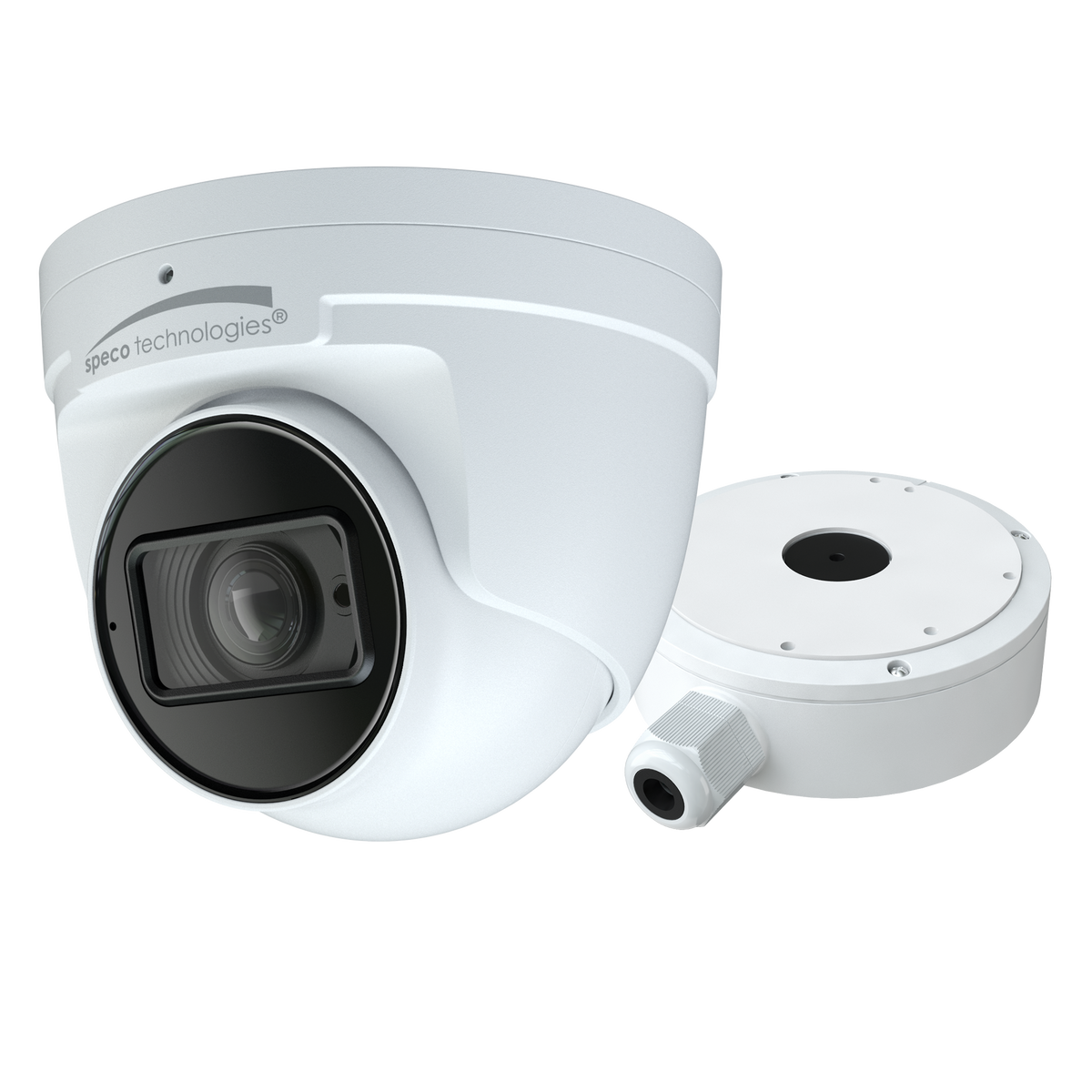 Speco Technologies O8T9M | 8MP (4K) IP Turret Camera with Advanced Analytics, NDAA Compliant