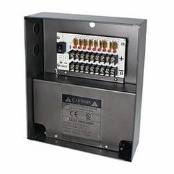 Speco Technologies P4W5DUL | 4CH @ 5A DC Camera Power Supply - UL Certified (W-12VDC-4P/5A(UL)AP)
