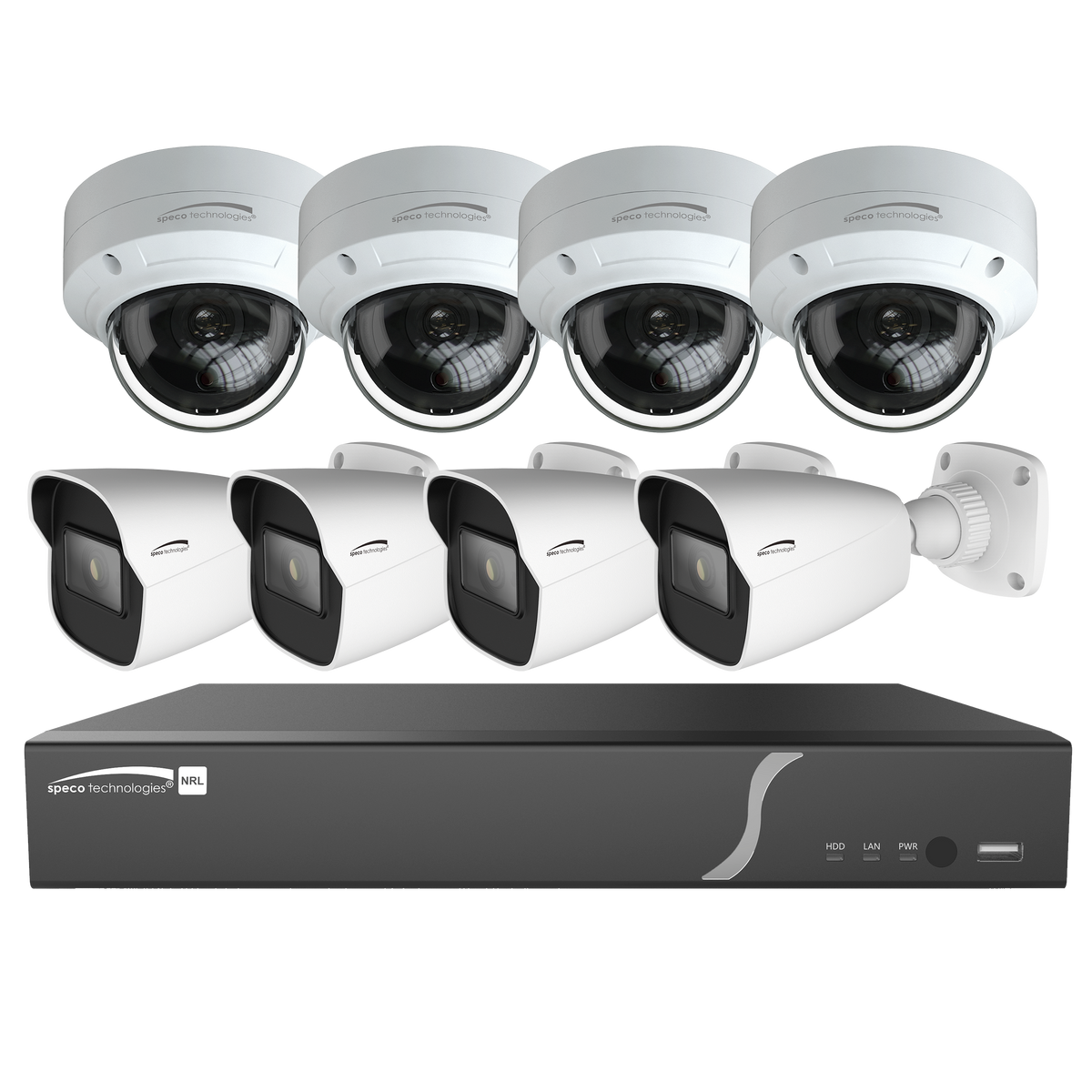 Speco Technologies ZIPL8BD2 | 8 Ch. Plug & Play NVR and IP Kit