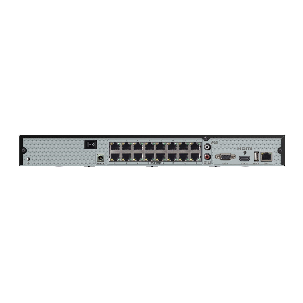 Speco Technologies N16NRM24TB | 4K H.265 NVR with Smart Analytics 16 Channel with 16 Built-In PoE Ports, 24TB