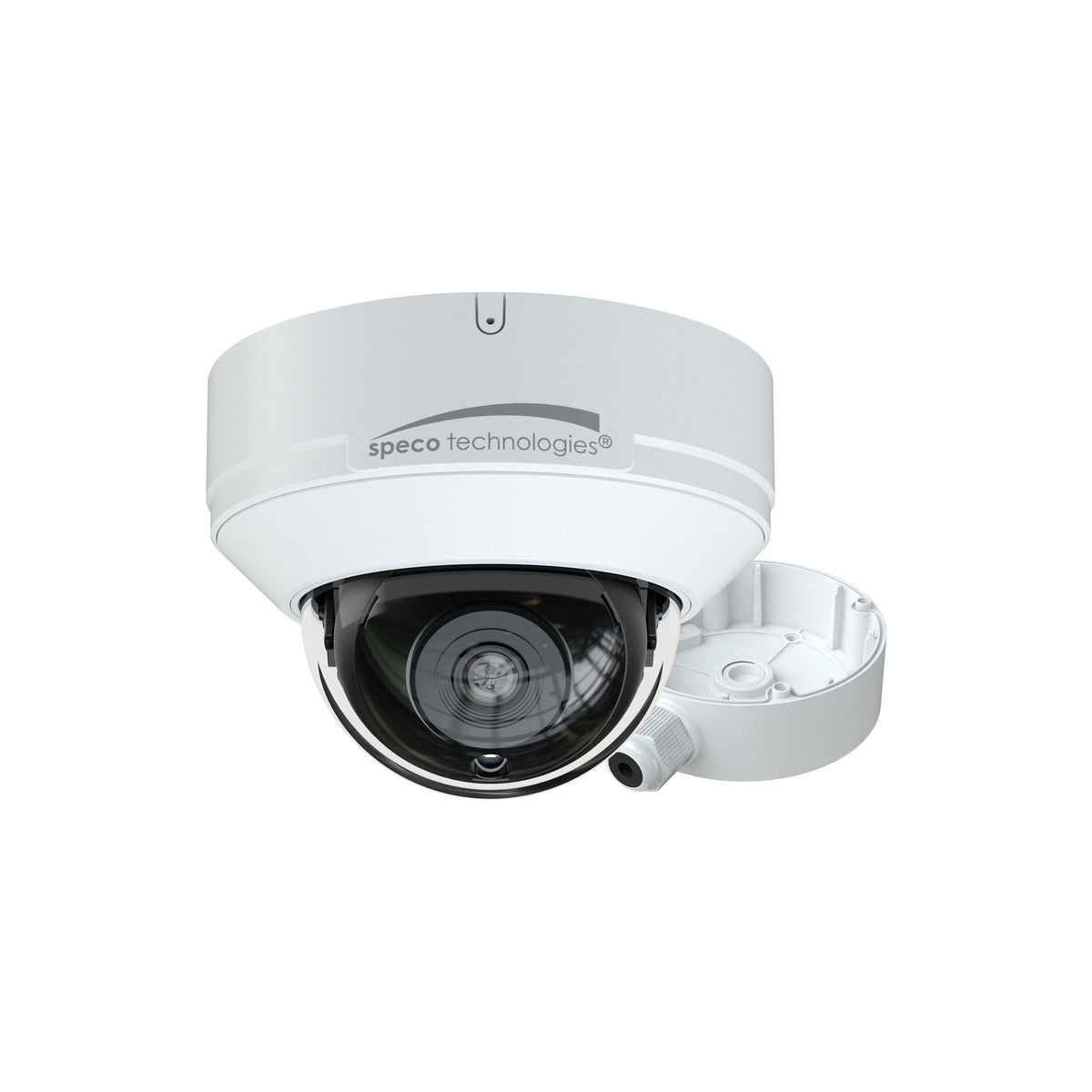 Speco Technologies V5D2 | 5MP HD-TVI IR Dome Camera with Included Junction Box, 2.8mm Lens, White Housing