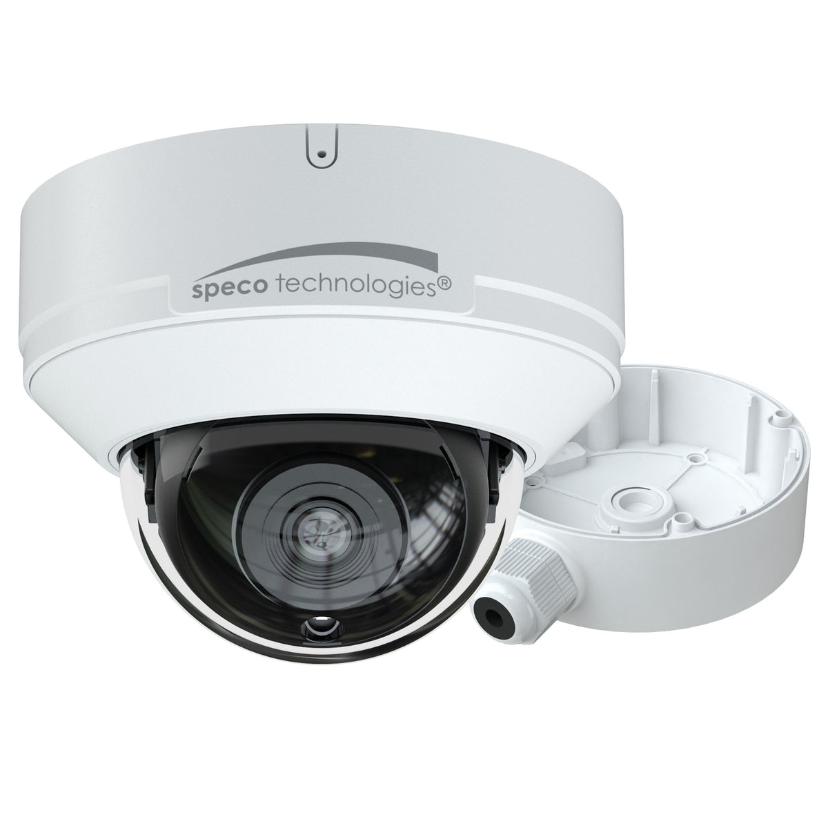 Speco Technologies VLD9 | 2 Megapixel HD-TVI Dome Camera IR 2.8mm Lens, Included Junction Box, White
