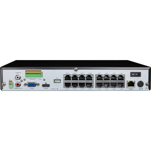 Speco Technologies ZIP4K16T12 | 16 Channel 8 Megapixel NVR with 4TB HDD & 12 4K Turret Cameras Kit