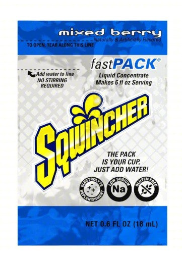 Sqwincher 159015300 | Fast Pack Mixed Berry, 6 Ounces, 200 Packs