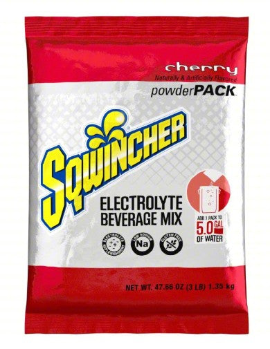 Sqwincher 159016401 | 5 Gallon Powder Pack Cherry, 16 Packs