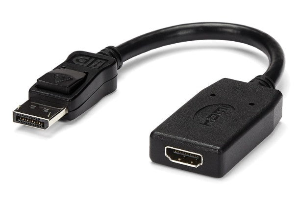 Startech.Com Ltd DP2HDMI | Video Adapter Converter Cable, Display Port Latching Male and HDMI Female Connector, Black