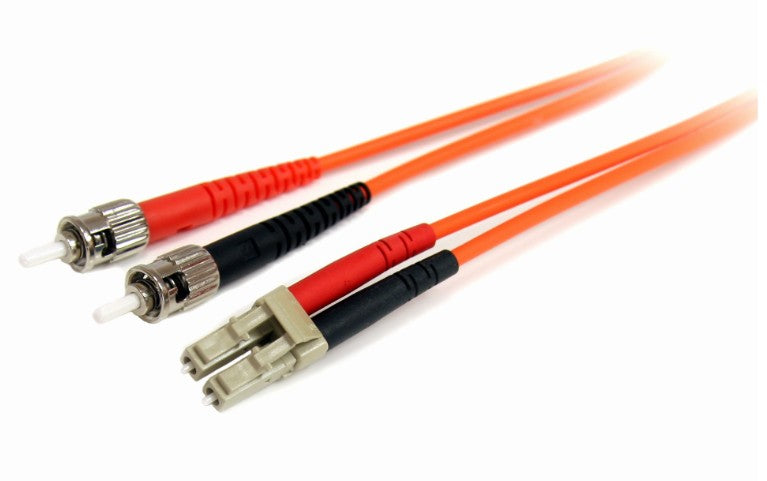 Startech.Com Ltd FIBLCST1 | 1m Fiber Optic Cable - Multimode Duplex 62.5/125 LSZH Fiber Jumper Cord - LC/ST
