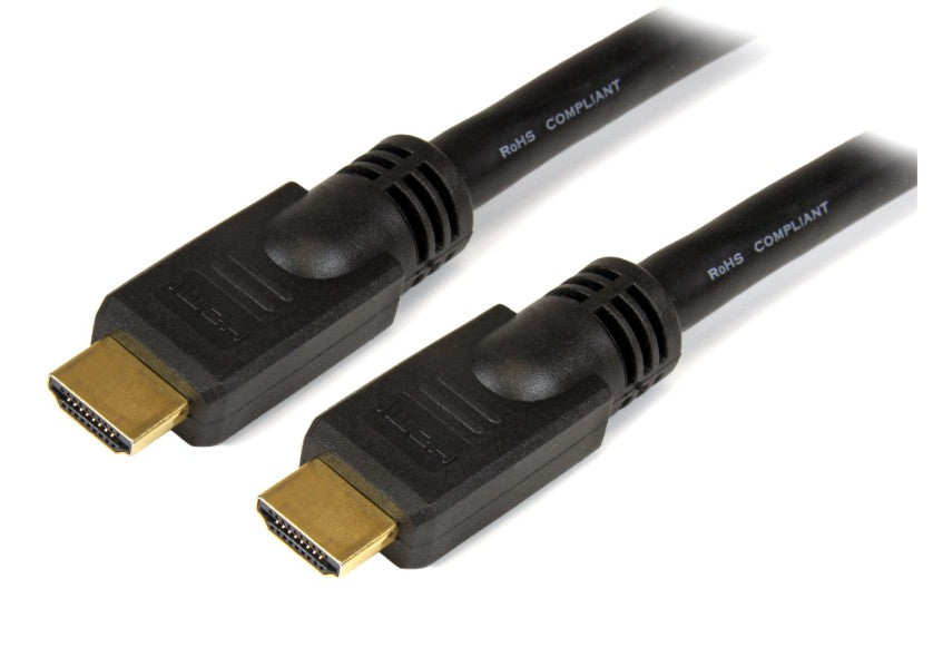 Startech.Com Ltd HDMM50 | Video Cable, HDMI Male Connector, 24 AWG, 50’ Length, Aluminum-Mylar Foil Shielded, PVC Jacket, Black