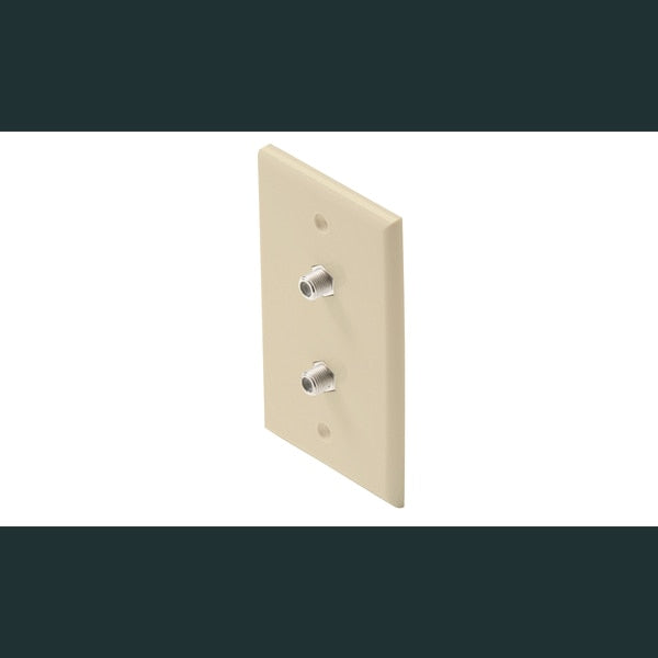 Steren 200-252IV | TV Wall Plate 2-F81 Ivory