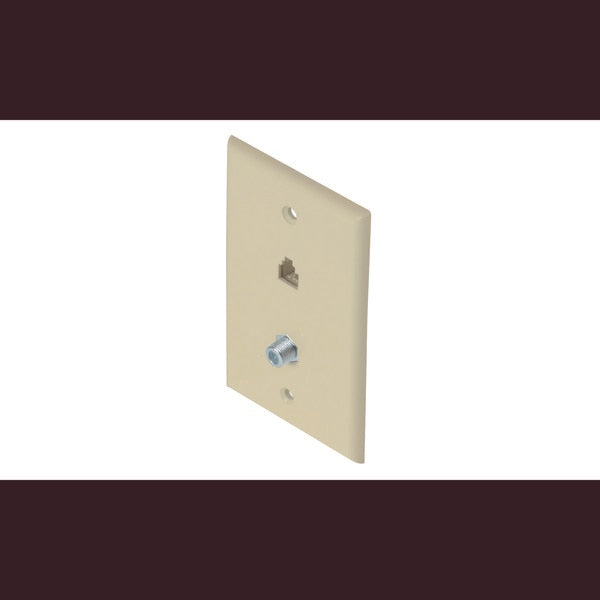 Steren 300-234IV | Wall Plate Ivory, Telephone, 4C + 1-F81