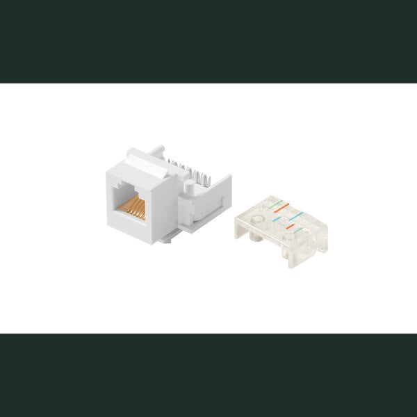 Steren 310-106WH | Keystone Modular Jack 6C 6x6 RJ12 White