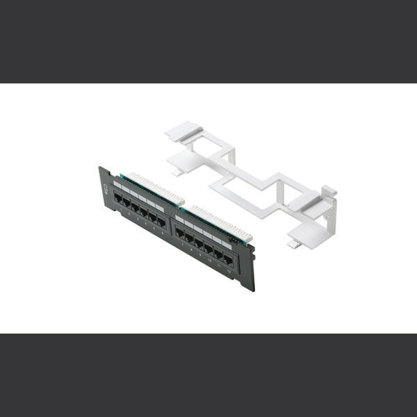 Steren 310-320 | Cat5e 110-IDC Mini Patch Panel, 12-Port