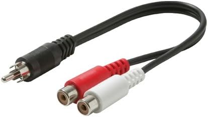 Steren Electronics - USA 255-010 | 6-Feet RCA Plug to 2-RCA Jack Y Audio Patch Cord